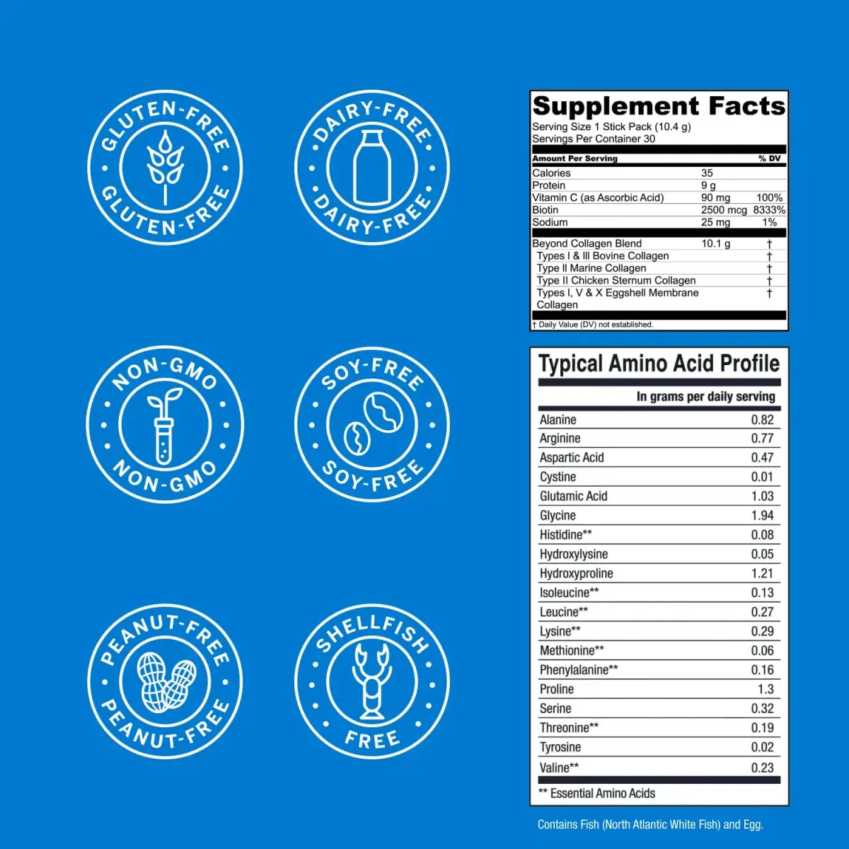 Live Conscious Beyond Collagen Peptides Powder 60 Count (2 Pack) | Hair Skin Nail & Joint Support with 5 Types of Collagen - view 9