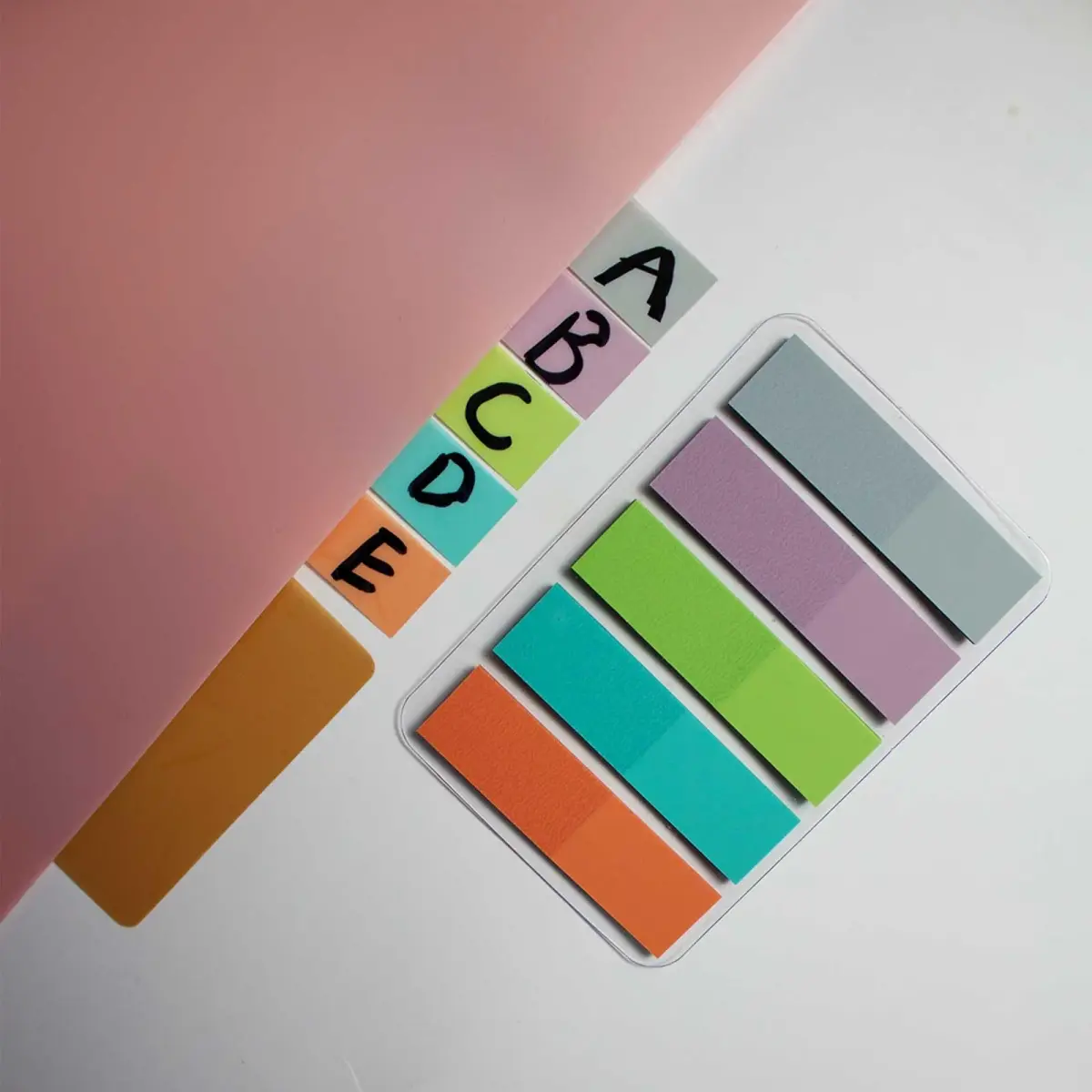 ELII 500 PCS Tabs 2 Inch Book Tabs Sticky Index Tabs, Page Marker | 10 Colors, Repositionable - view 5