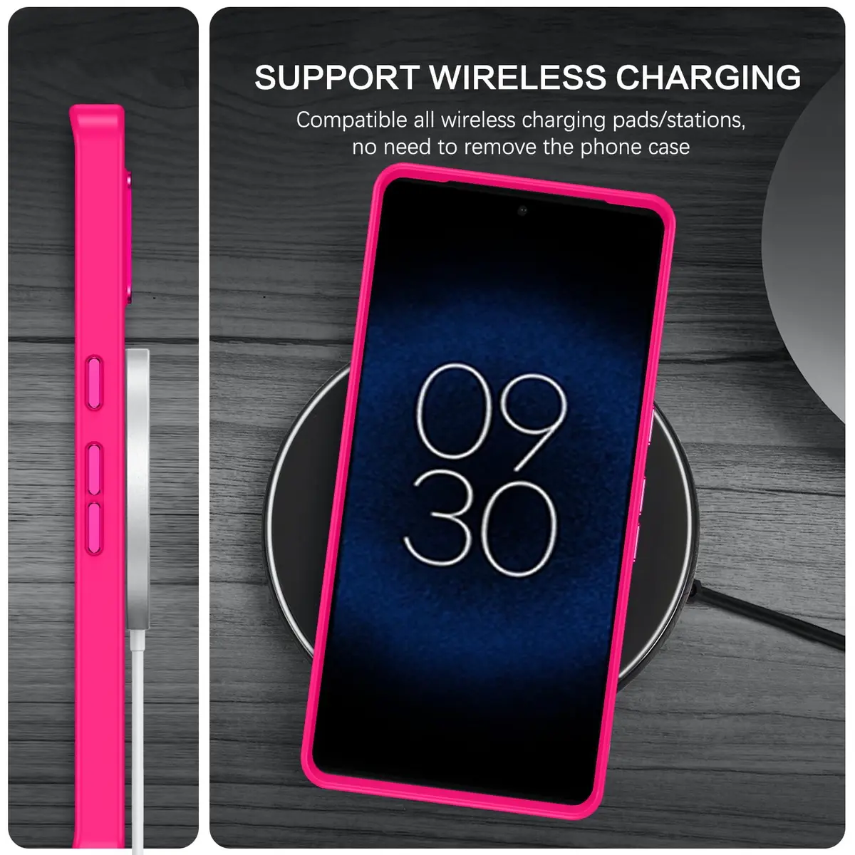 BENTOBEN Hot Pink Translucent Matte Case for Google Pixel 7 6.4" | Magsafe Compatible Slim Shockproof - view 9