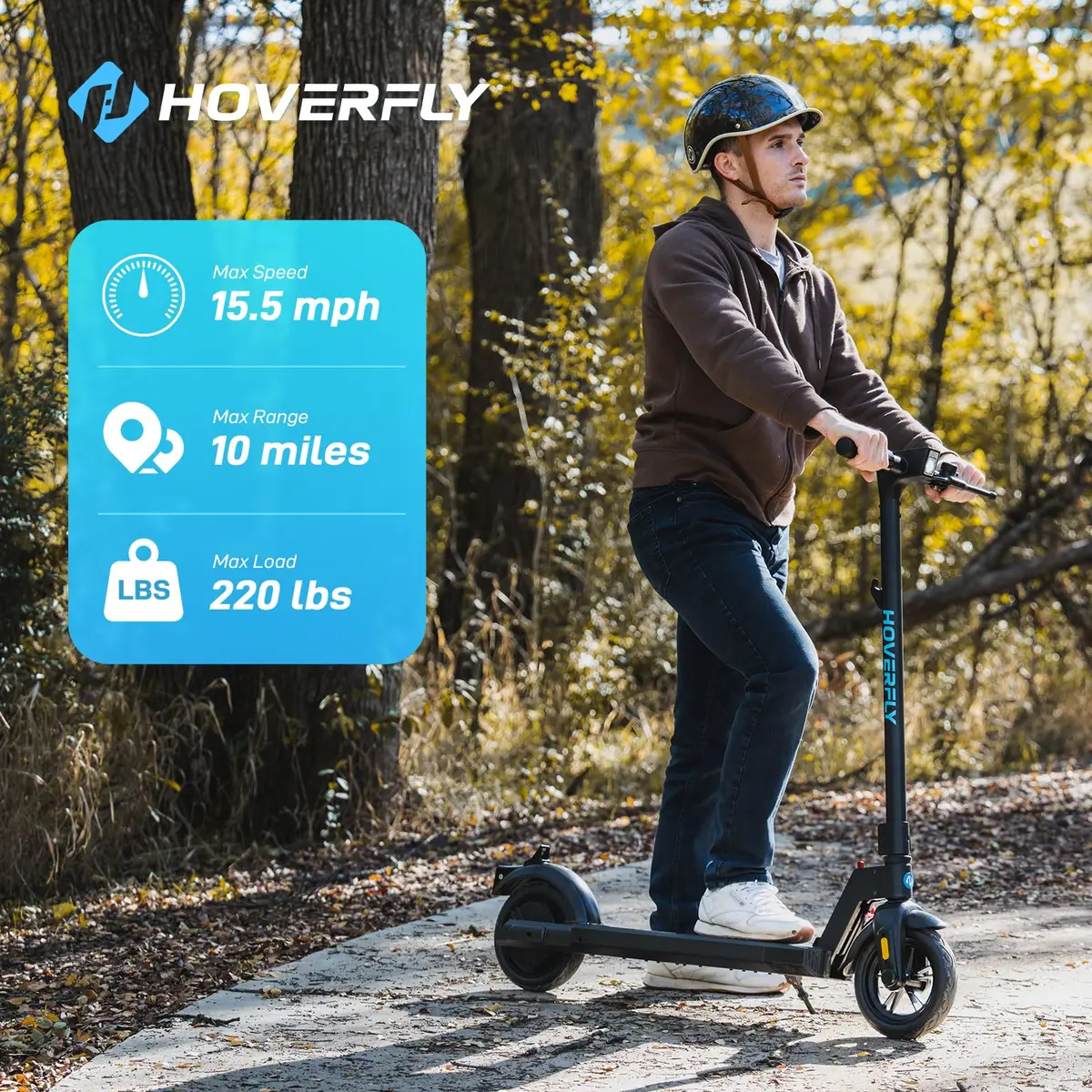 Hoverfly Electric Scooter for Adults, 8.5" Tire, 10 Miles & 15.5Mph | UL2272 Certified - view 3