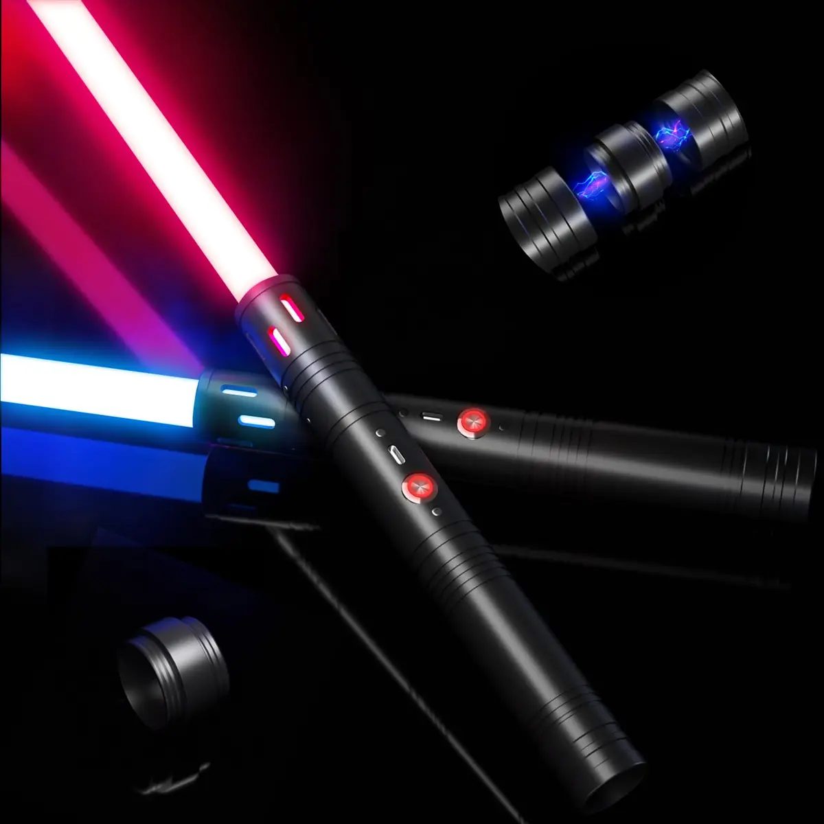 Viglaschill Dueling Lightsaber Toy 20 Colors 4 Modes | Rechargeable 2-in-1 Light Saber for Kids & Adults - main product image