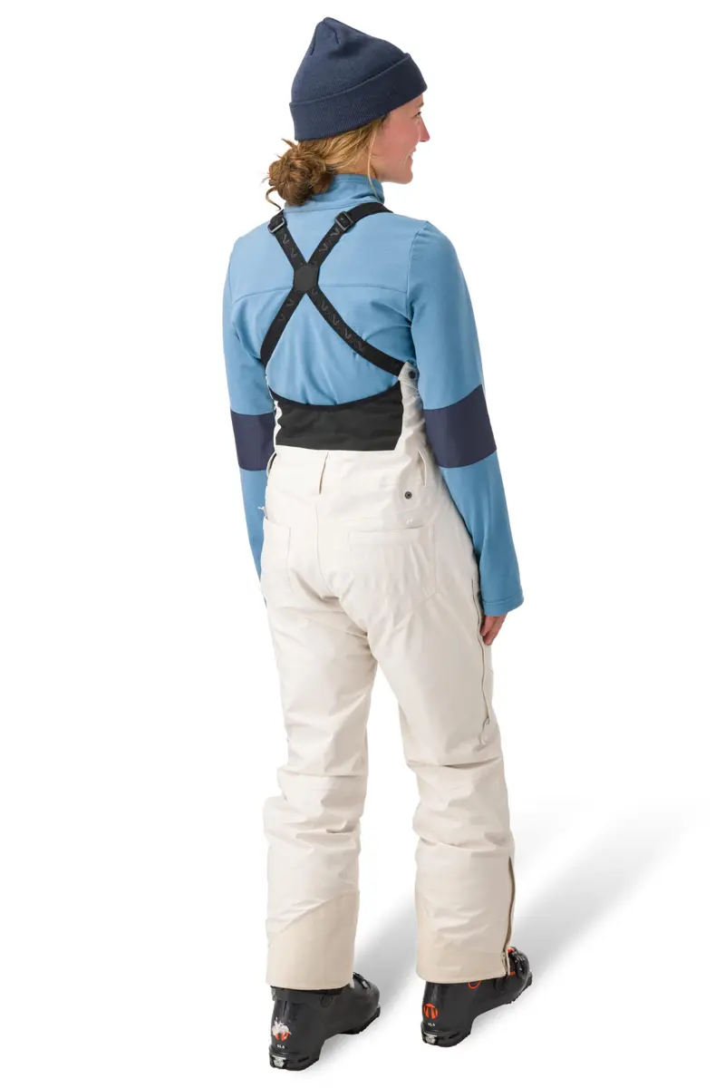 Flylow Women's Sphynx Insulated Waterproof Ski Bib Pants | 10 | Marble - Warm, Waterproof & Breathable Ski Bibs - view 4