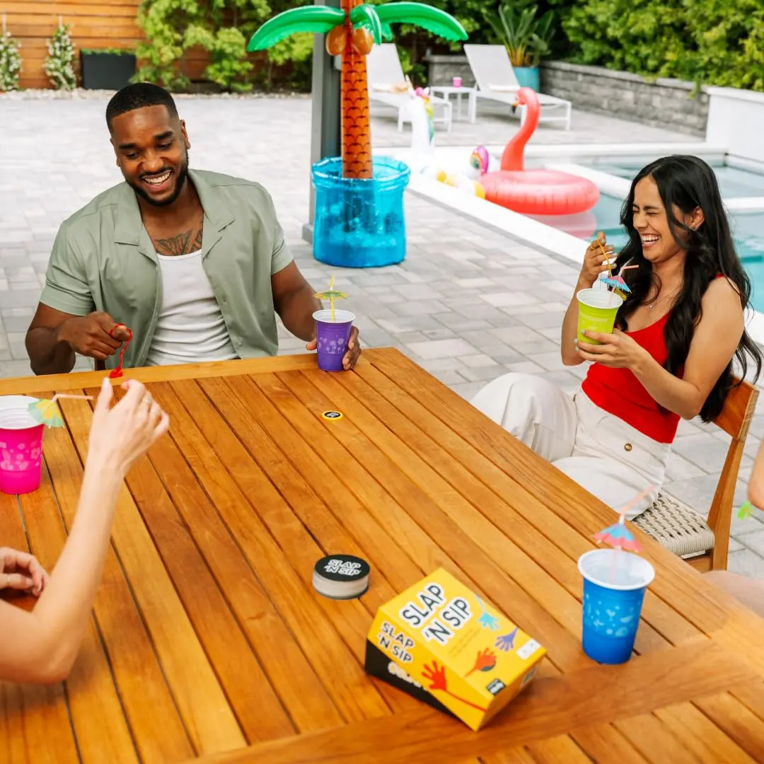 Slap N Sip Adult Drinking Game with 200 Cards & Sticky Hands | Fast-Paced Party Fun for Ages 21+ - view 6