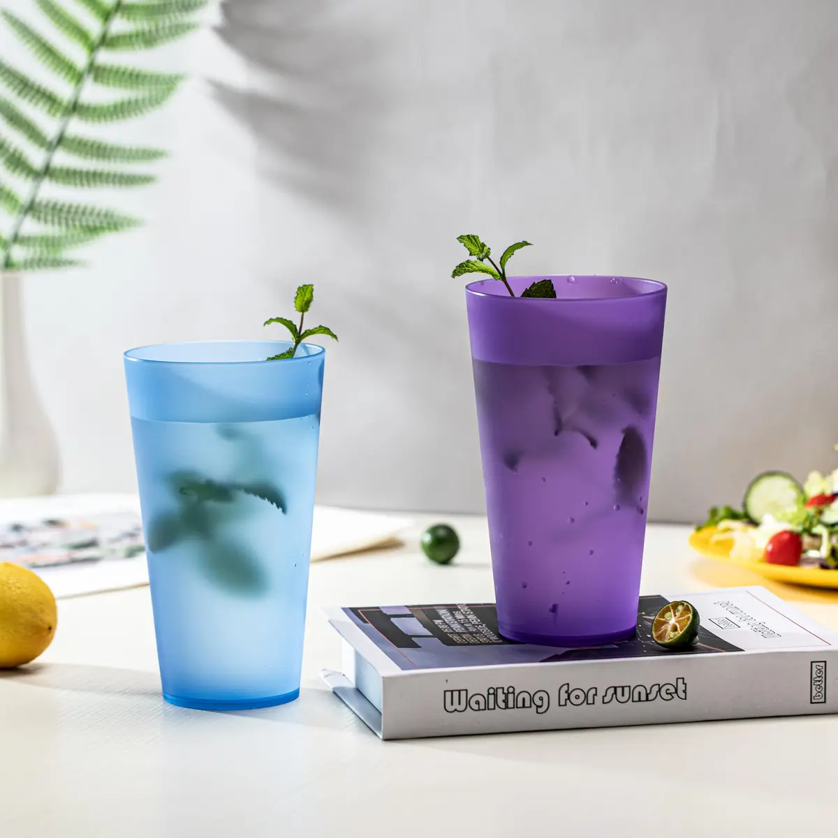 KOXIN-KARLU Unbreakable 32oz Plastic Tumblers | BPA-Free, Reusable, Dishwasher & Microwave Safe - view 6