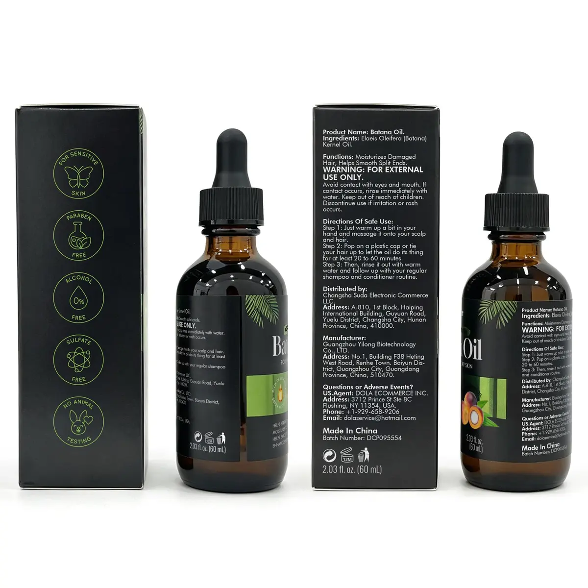 Dolahair Batana Oil for Hair, Scalp & Skin 60 mL (2.03 Fl Oz) | Natural Elaeis Oleifera Kernel Oil for Dry Hair - view 8