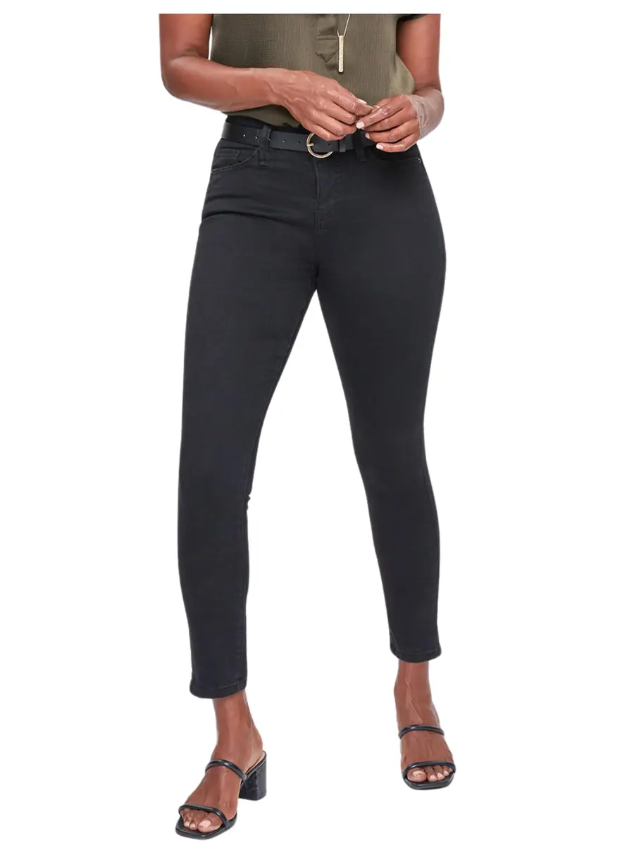 Royalty For Me Women's Curvy Ultra High Rise Skinny Jeans, W Black, 12 | Flatter Curves with Comfort & Style - main product image