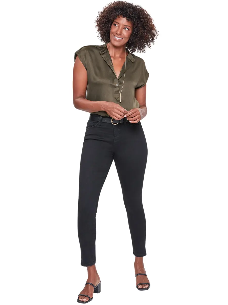 Royalty For Me Women's Curvy Ultra High Rise Skinny Jeans, W Black, 12 | Flatter Curves with Comfort & Style - view 2