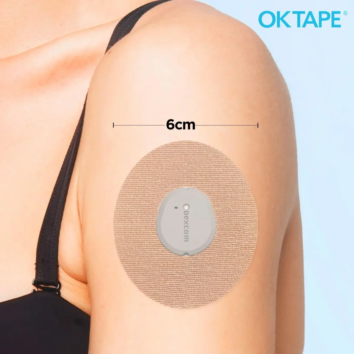 OK TAPE Adhesive Patches for CGM Sensors 30 Count Beige | Waterproof & Sweatproof for Long-Lasting Adhesion - view 6
