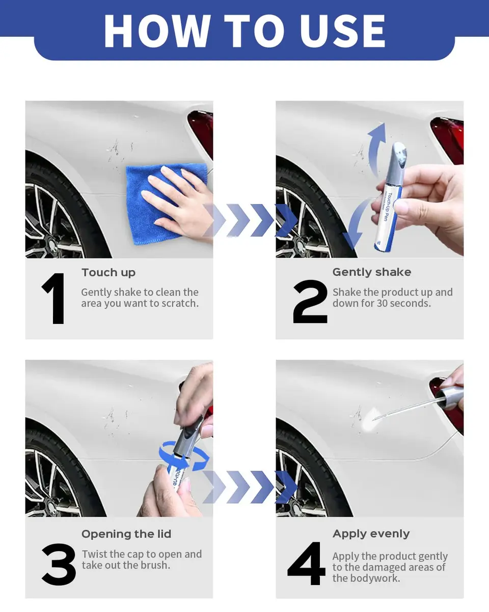 PARTS4EV Palladium Silver Metallic Touch Up Paint 12ml (0.41 Fl Oz) | Exact Match for Mercedes-Benz Chips & Nicks - view 5