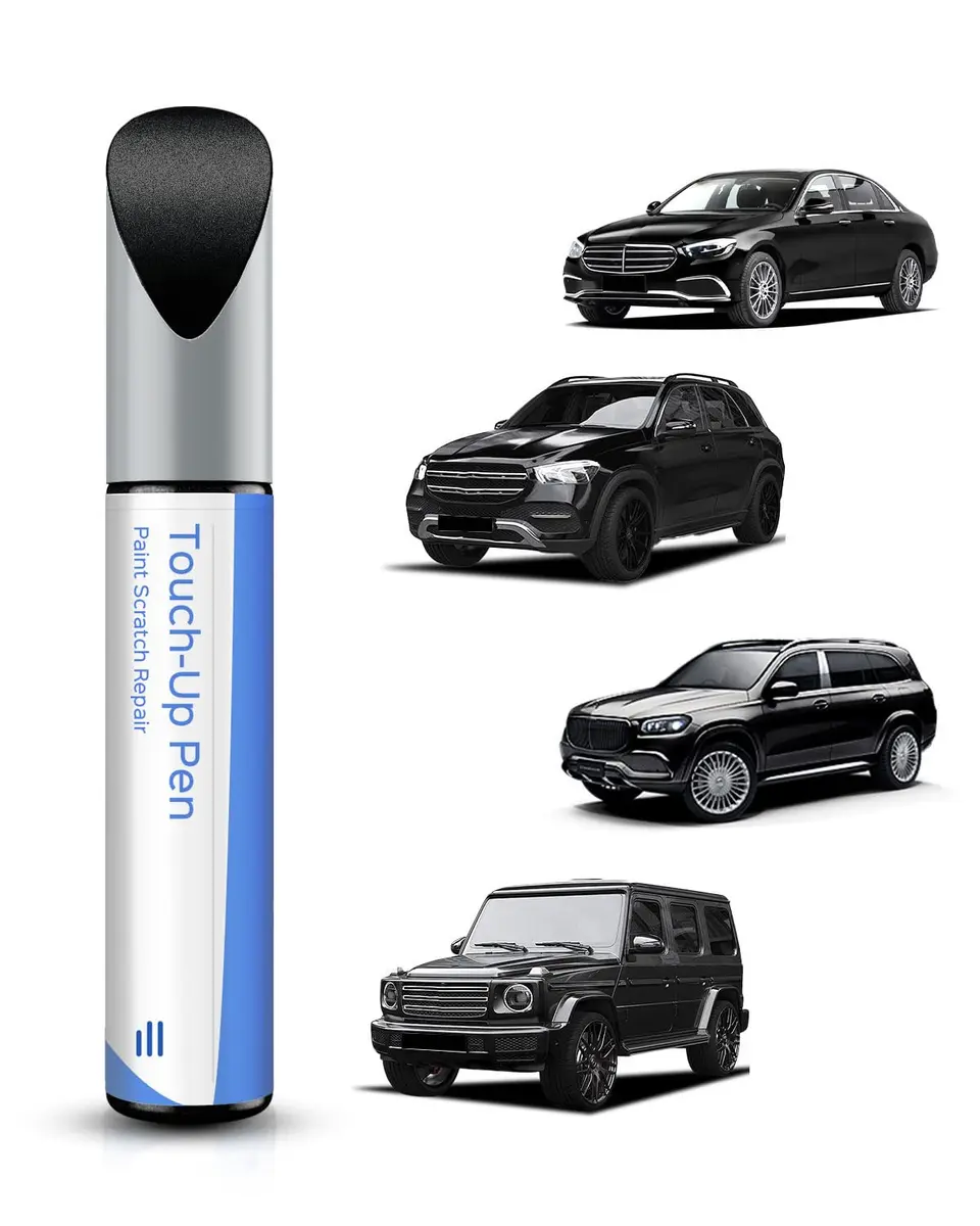 PARTS4EV Obsidian Black Metallic Touch Up Paint 12ml (0.41 Fl Oz) | Exact Match for Mercedes-Benz Chips & Nicks - main product image
