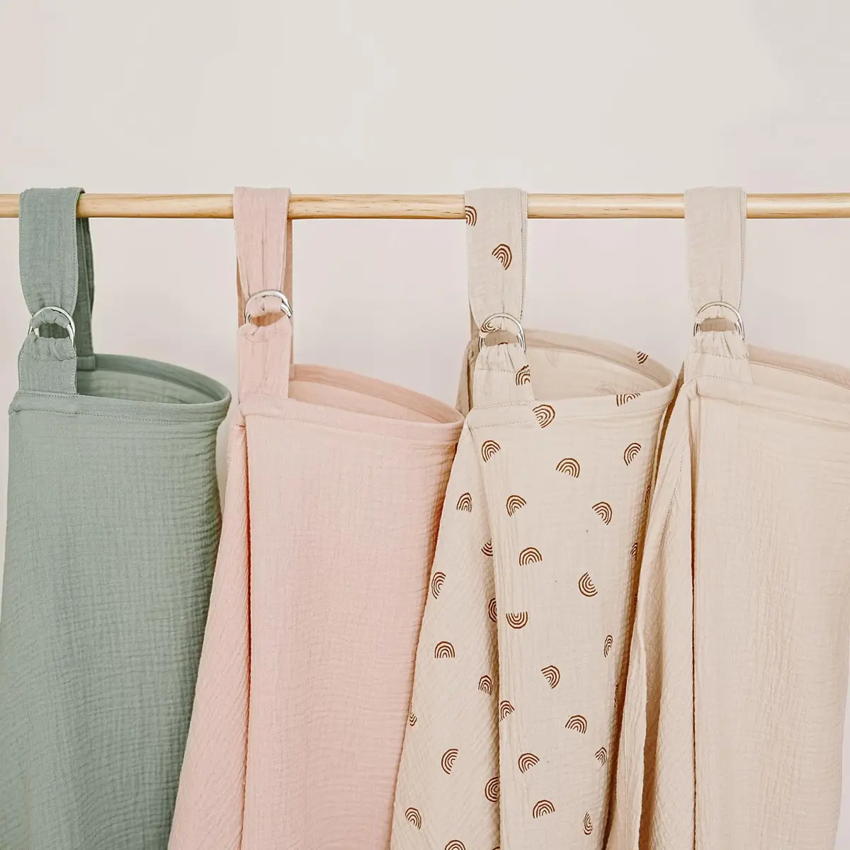MairMore 100% Muslin Cotton Nursing Cover with Arch Neckline, 102cm x 71cm (40" x 28") | Breathable & Privacy for New Moms - view 7