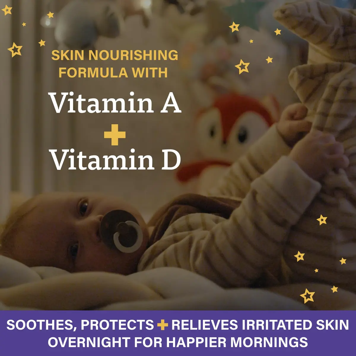 A+D Overnight Healing Diaper Rash Ointment, 3.6 Oz | Vitamin Enriched Skin Barrier Support - view 2