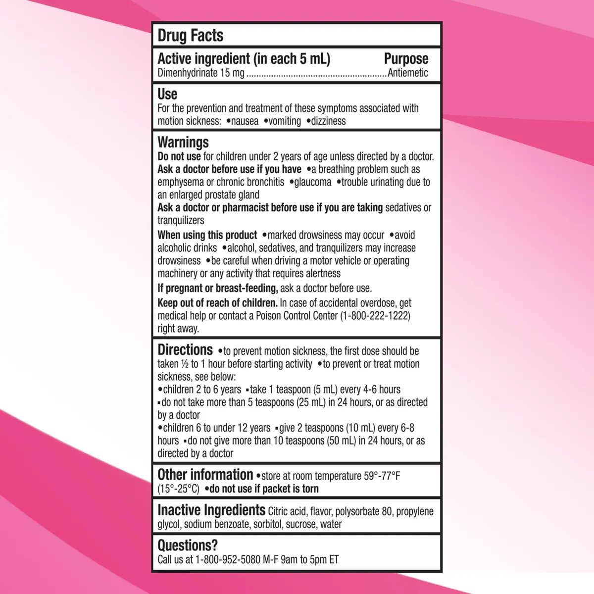 Gravol Kids Chewable Tablets, Cherry Flavor, 18ct | Fast Motion Sickness Relief for Children - view 4