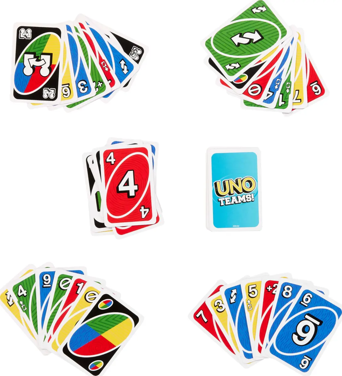 Mattel Games UNO Teams Card Game, Ages 7+, 2-10 Players | Team-Based Gameplay with Special Rules - view 5