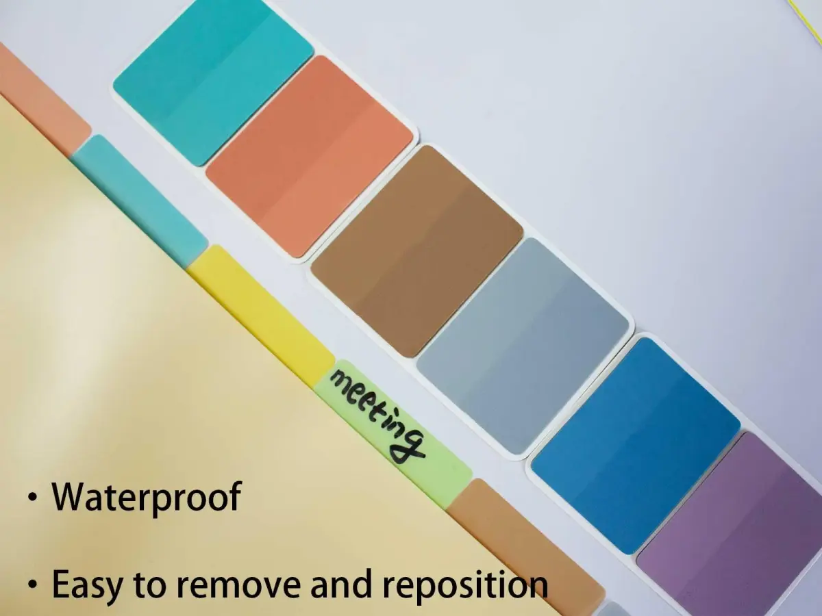 ELII Clear Book Tabs 500 PCS | Writable & Repositionable Sticky Index Tabs for Annotating Books - view 5
