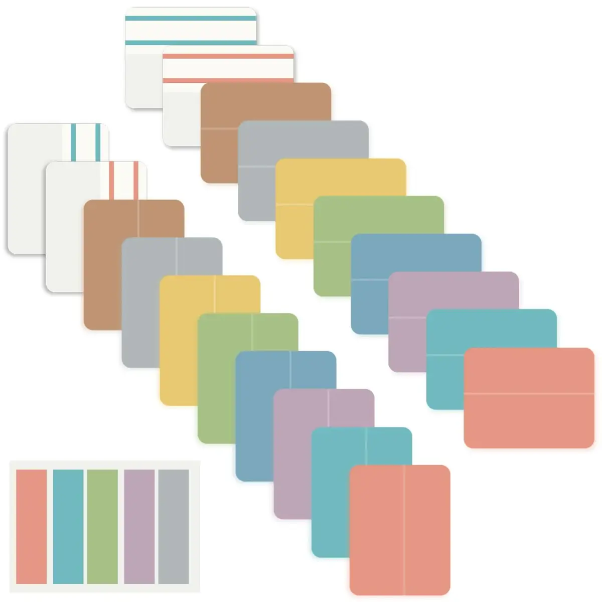 ELII Clear Book Tabs 500 PCS | Writable & Repositionable Sticky Index Tabs for Annotating Books - main product image