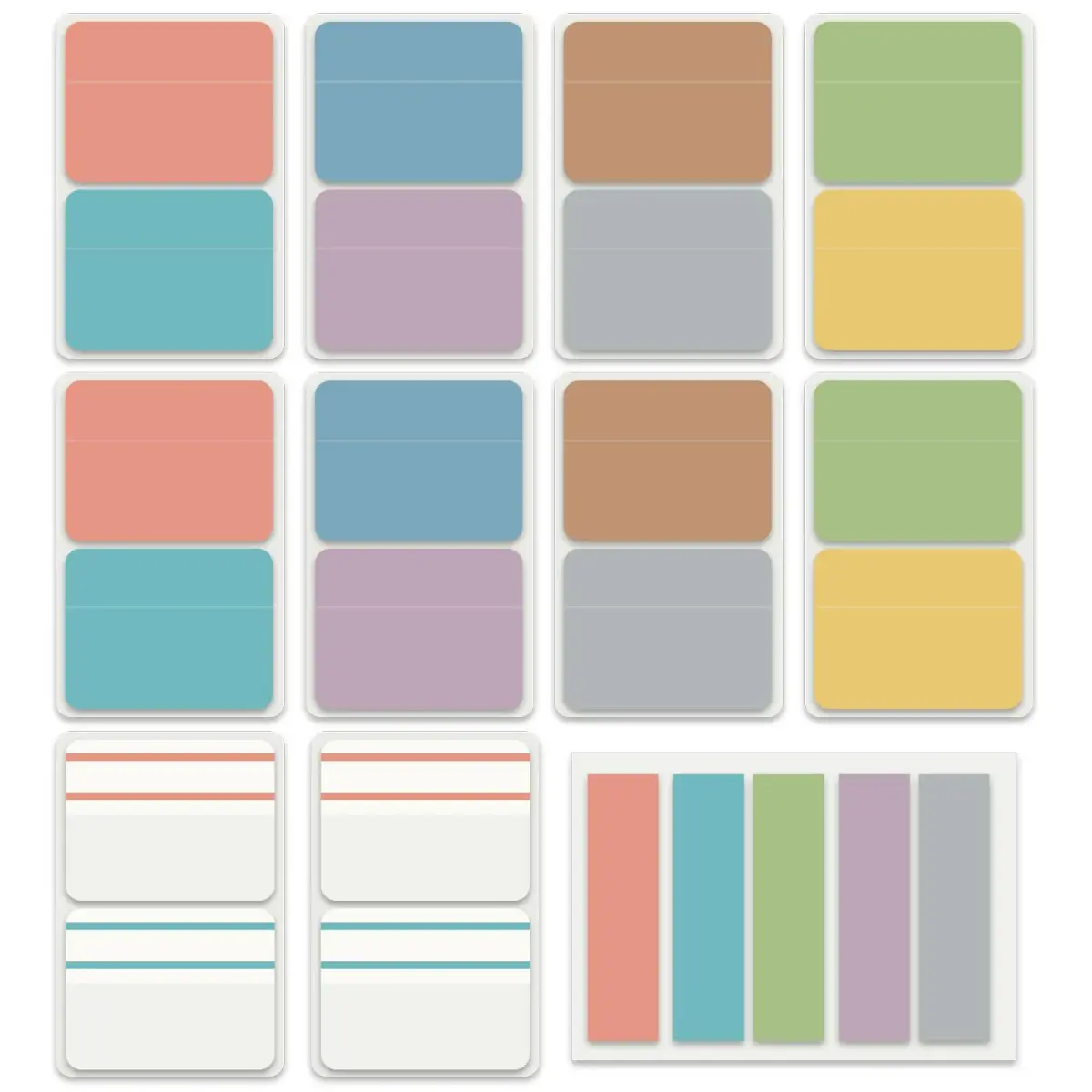 ELII Clear Book Tabs 500 PCS | Writable & Repositionable Sticky Index Tabs for Annotating Books - view 7