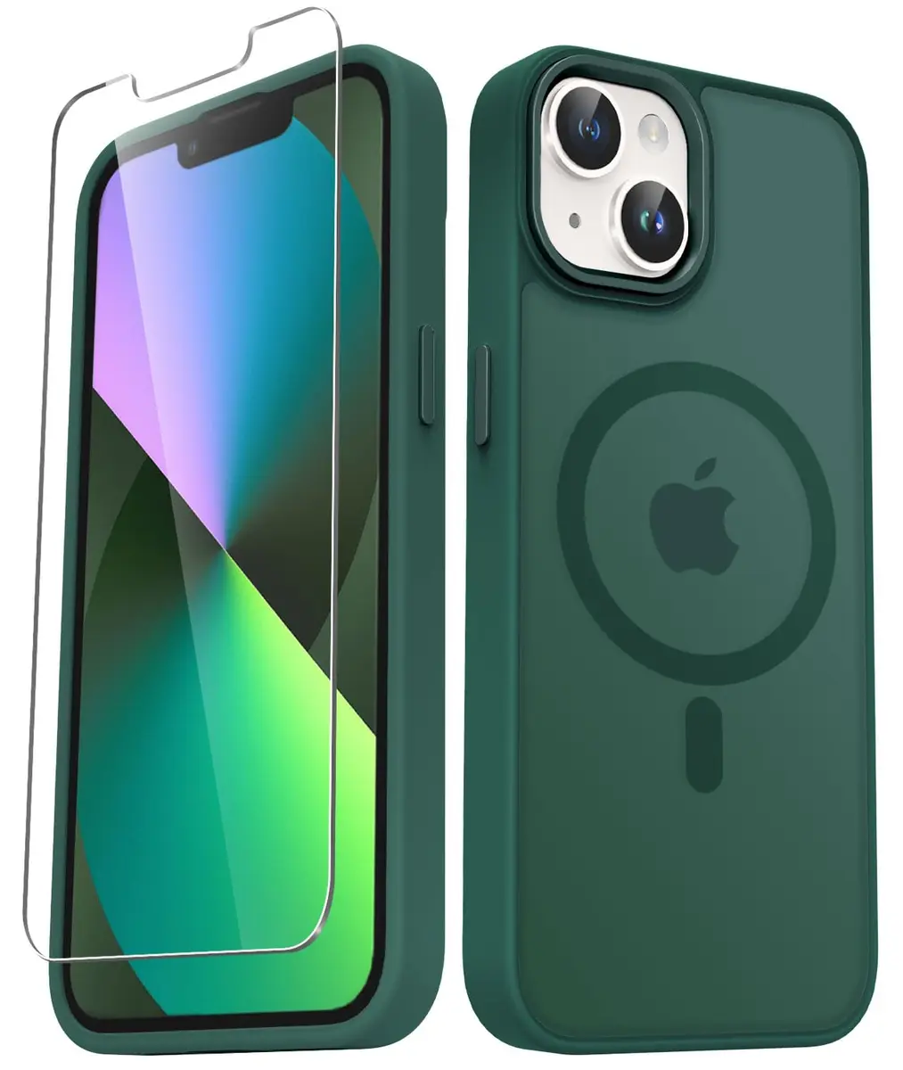 YENAPOON Cellular Phone Case for iPhone 14/13 6.1 inch | Magnetic & Shockproof with Screen Protector - main product image