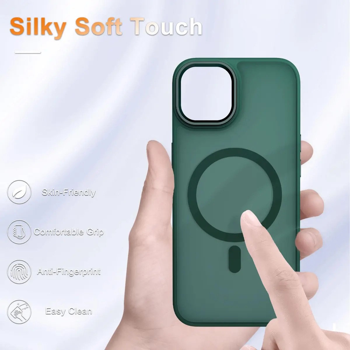 YENAPOON Cellular Phone Case for iPhone 14/13 6.1 inch | Magnetic & Shockproof with Screen Protector - view 4