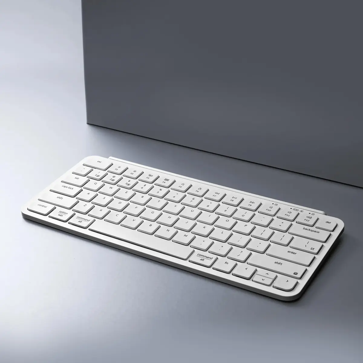 Keychron B1 Pro Ultra-Slim Wireless Keyboard White | 2.4 GHz, Bluetooth, Wired Connection for Mac Windows Linux - view 8