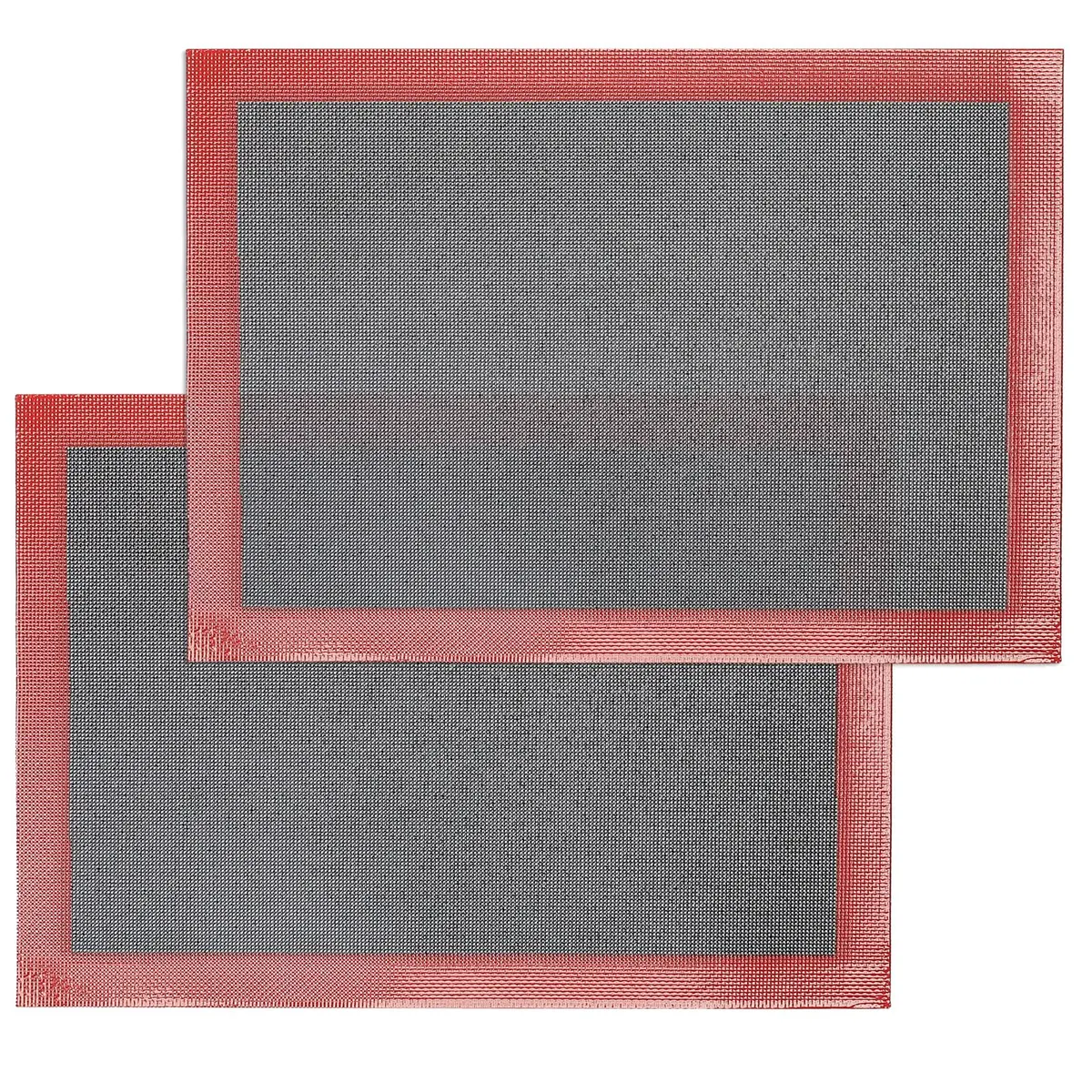 Amyandone Silicone Baking Mat with Microperforated, 2 PCS 40cm x 31cm (16" x 12") | Non-Stick Oven Liner for Half Sheet Pan, Reusable Air Mesh Silicone Mat - main product image