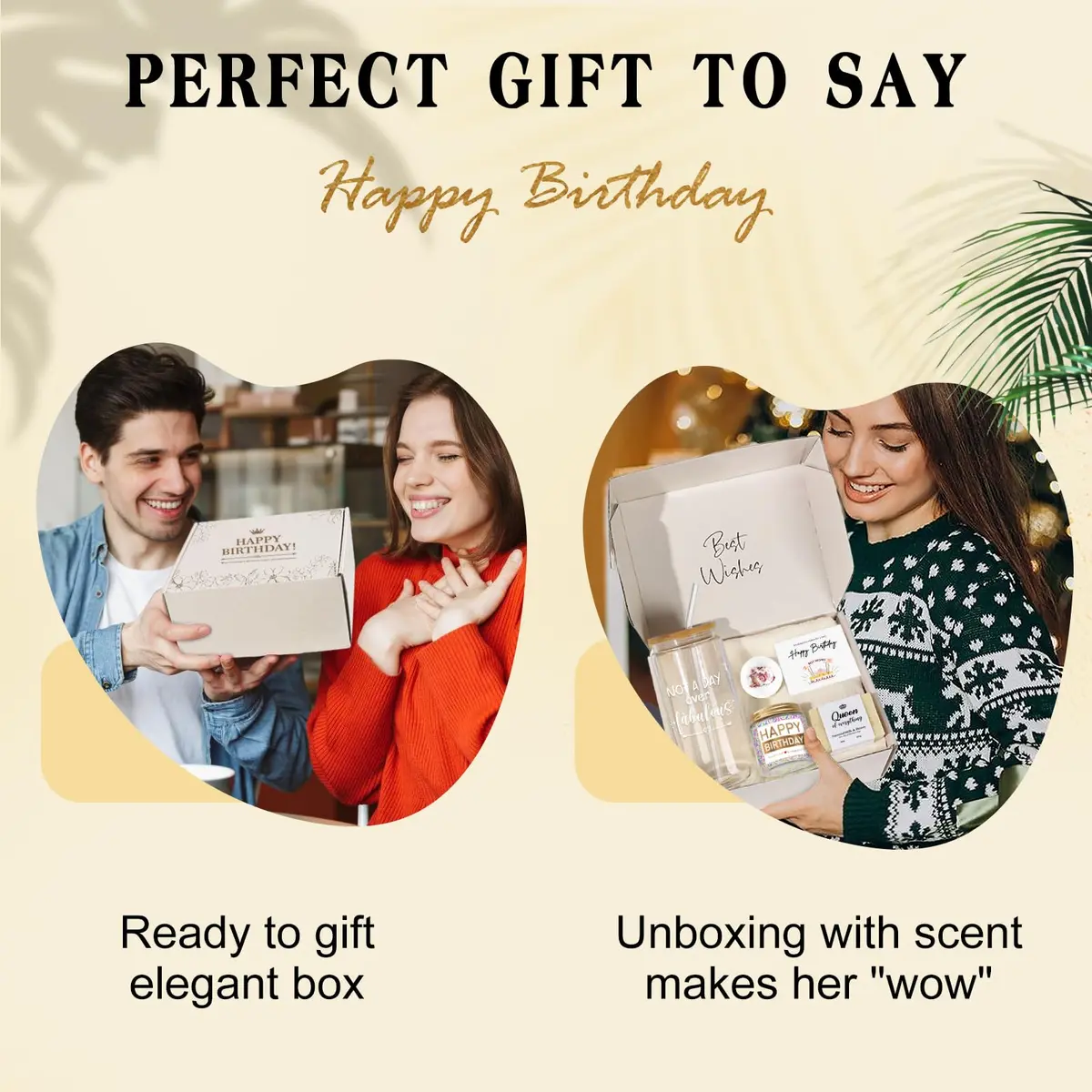 iAOVUEBY Not a Day over Fabulous Glass Gift Box 16oz | Unique Birthday Gift for Women - view 2