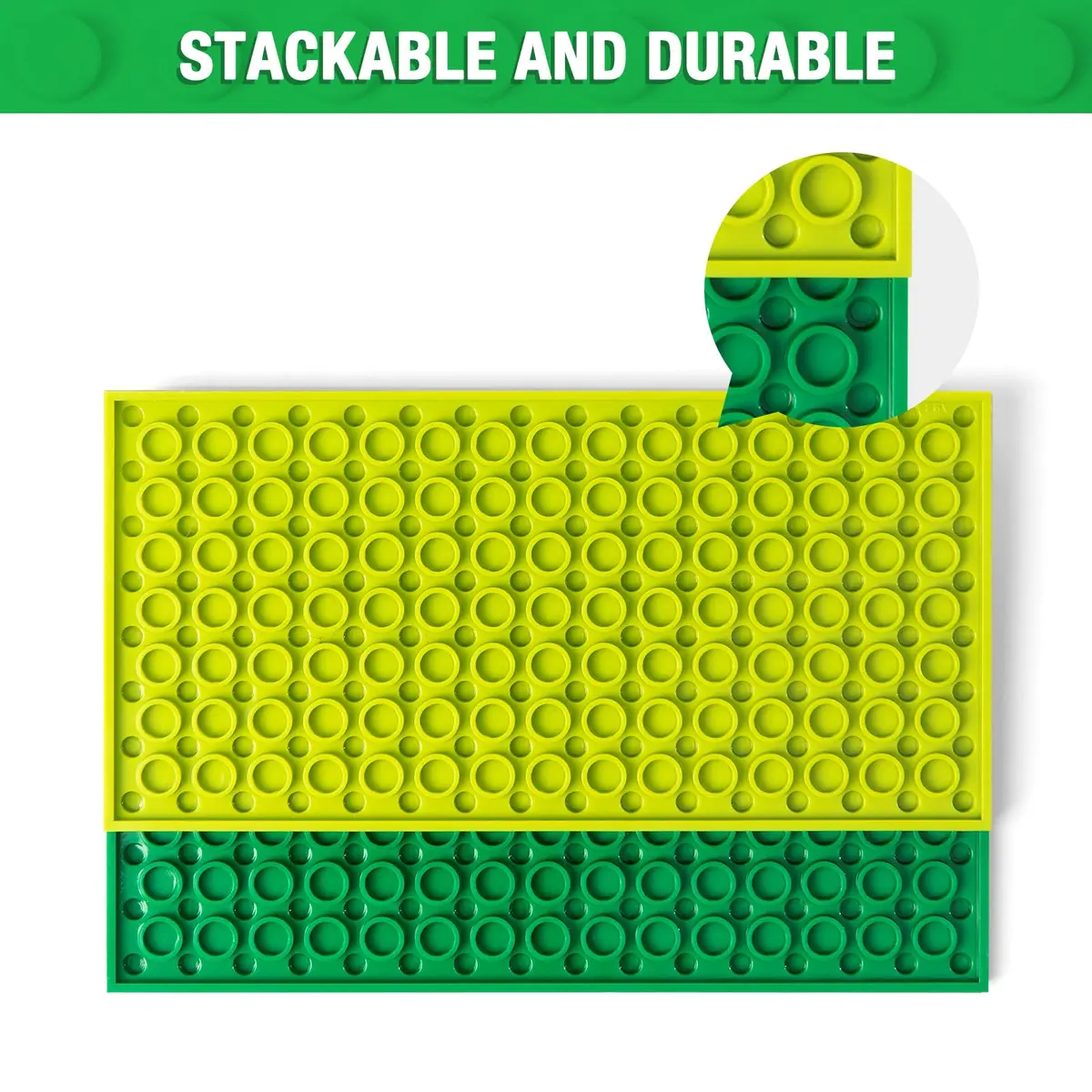 MANNIDOO 110 Pieces Small Building Plates Set, 12 Colors, 11 Sizes | ASTM-Tested ABS Plastic for Creative Play - view 7
