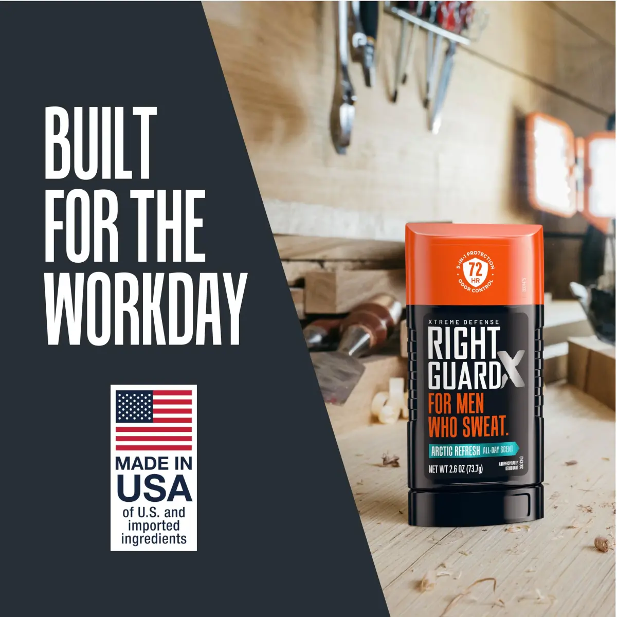 Right Guard Xtreme Defense Invisible Solid Antiperspirant Deodorant 10.4 oz (4 Pack) | 72-Hour Odor Control - view 5