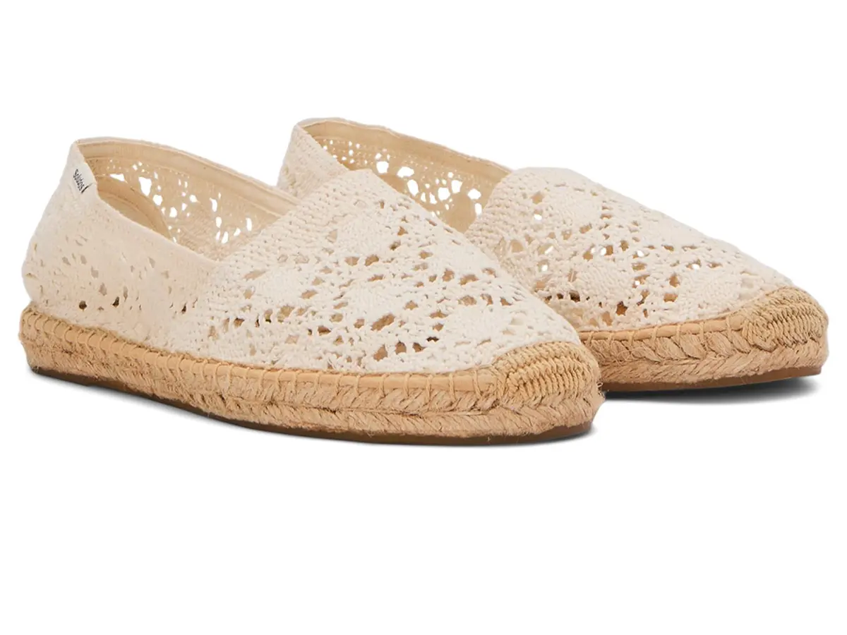 Soludos Women's Original Espadrille La Concha Ivory 8 Medium | Classic Summer Comfort - main product image