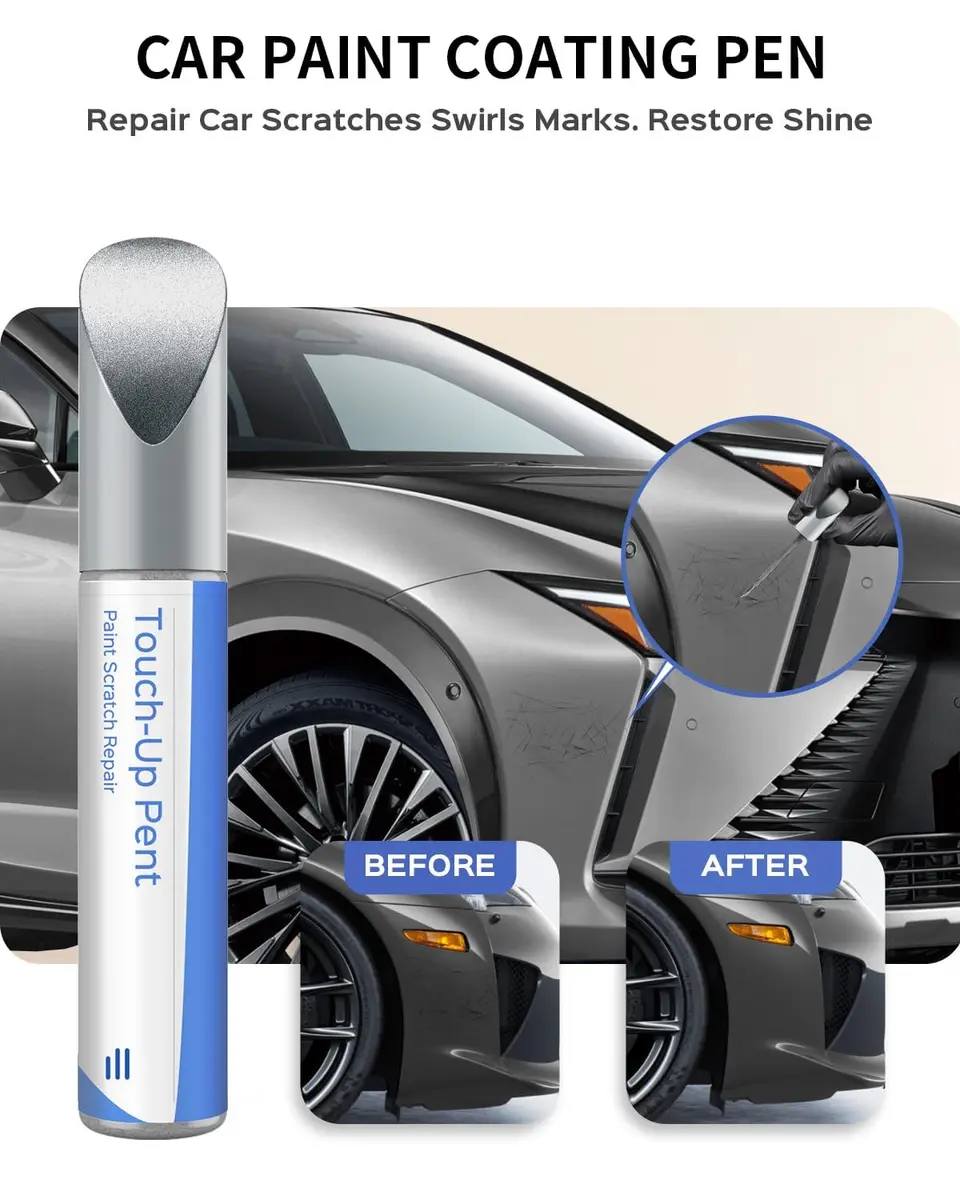 PARTS4EV 1J7 Atomic Silver Metallic Touch Up Paint for Lexus | Flawless Scratch Repair - view 2