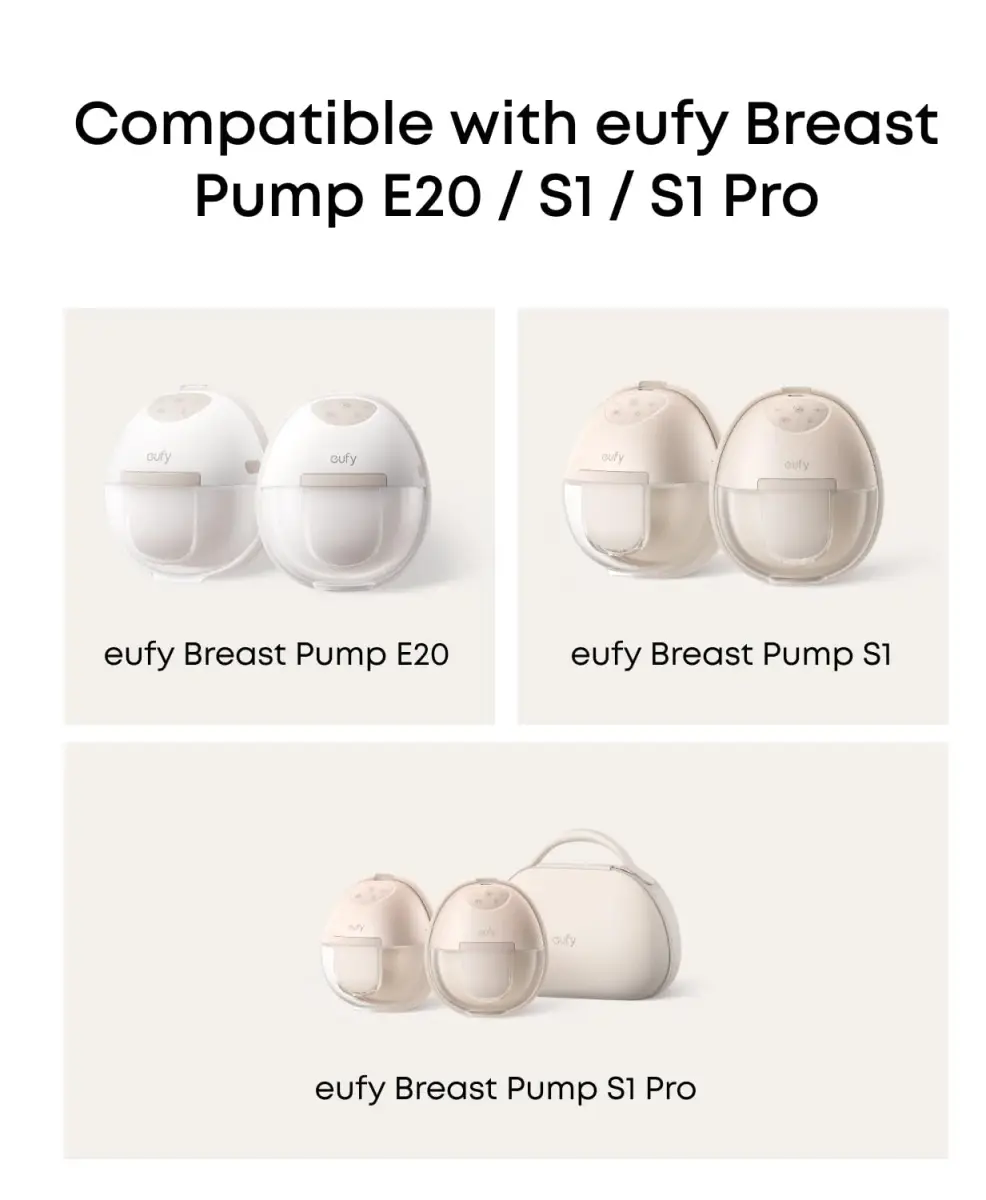 eufy Security 24mm Flange (2-Pack) | BPA-Free Silicone for Wearable Breast Pump E20/S1/S1 Pro - view 3