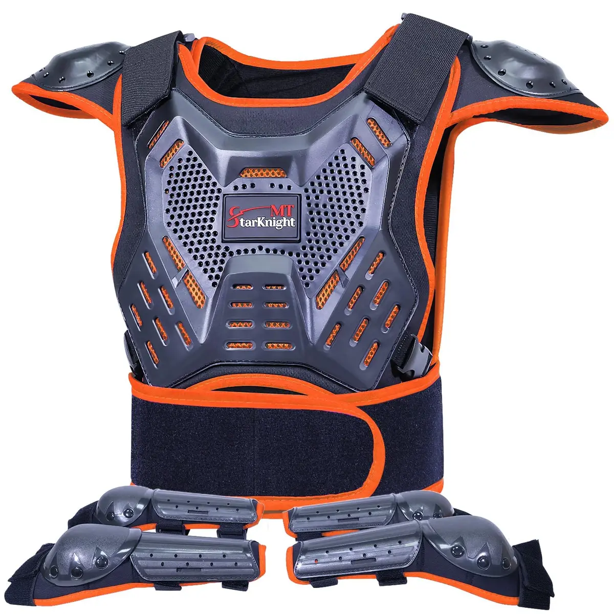 StarknightMT Kids Dirt Bike Gear Youth Motocross Chest Protector Suit | Impact Protection for Ages 3-12 - view 9