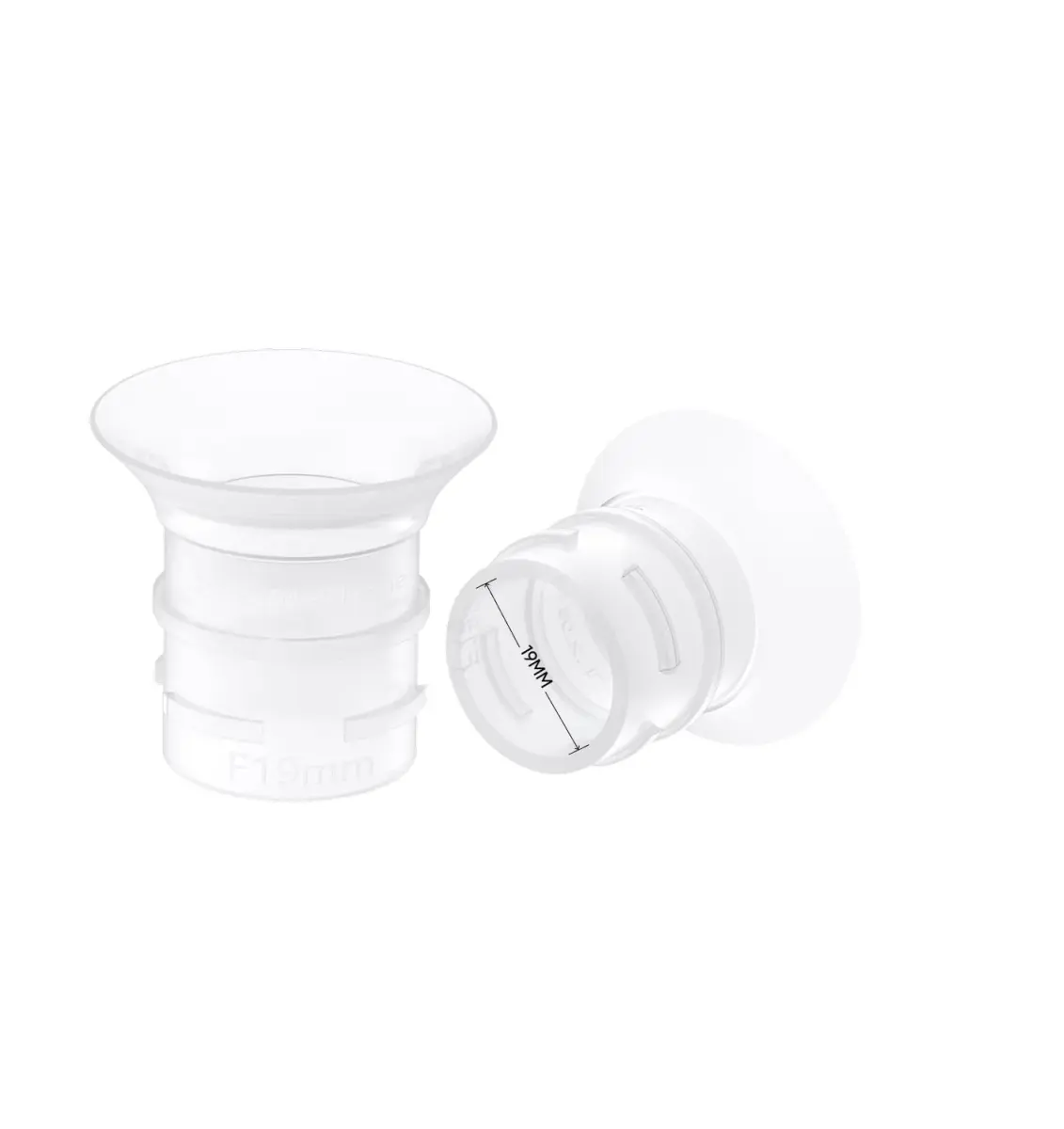 eufy Security 19mm Sizing Inserts (2-Pack) | BPA-Free Silicone for E10/E20/S1/S1Pro Breast Pumps - main product image