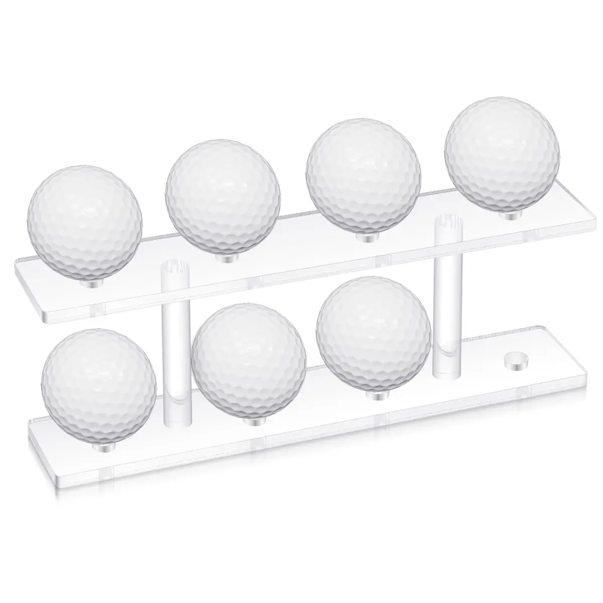 Silipull Golf Ball Display Rack 8 Balls Clear Acrylic | Elegant & Durable - main product image