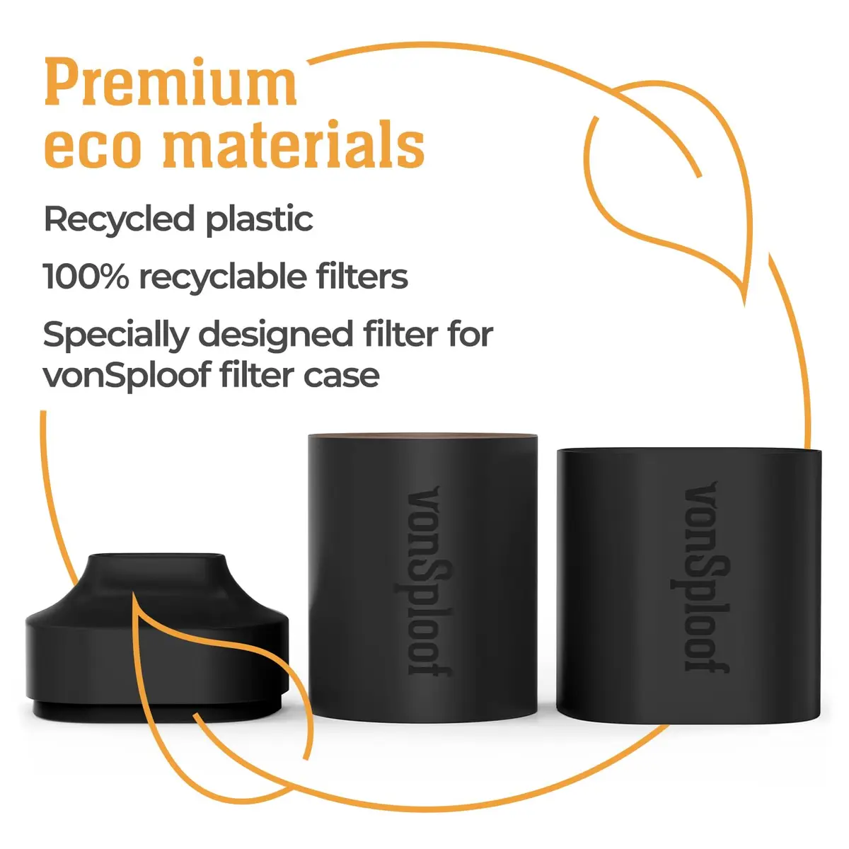 vonSploof Personal Air Filter with HEPA & Activated Carbon, 500+ Uses | Odorless Air Exhale - view 2