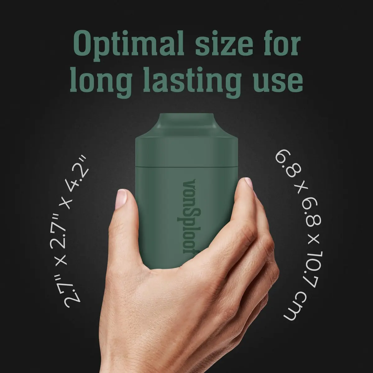 vonSploof Personal Air Filter Case & Recyclable Filter | 500+ Uses, Odorless Air, Eco-Friendly - view 9