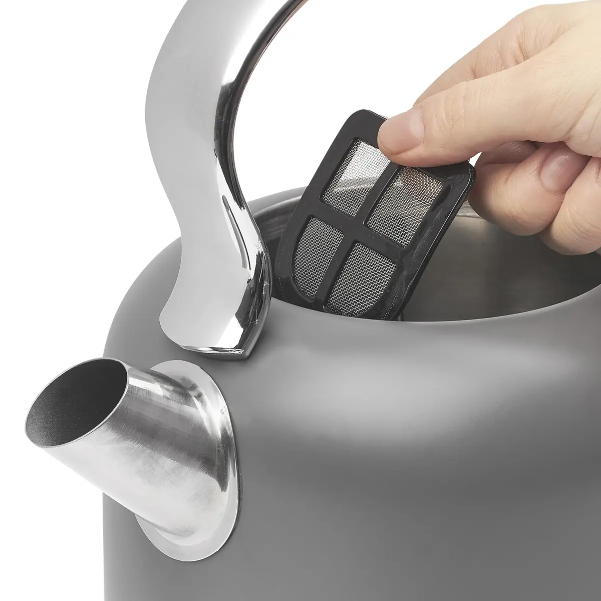 Haden Chelsea 1.7-Liter Stainless Steel Electric Kettle with Retro Design, 120V | 7-Cup Capacity, Auto Shut-Off & Boil-Dry Protection - view 4
