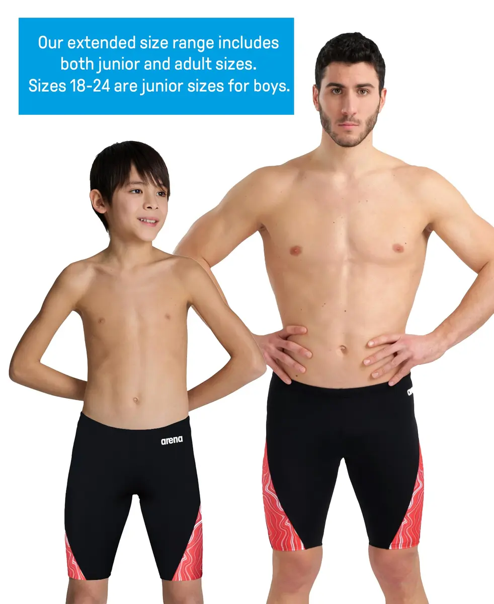ARENA Performance Men's Marbled Swim Jammer MaxLife Athletic Practice Knee-Length Swimsuit Short, US Size 40 - view 6
