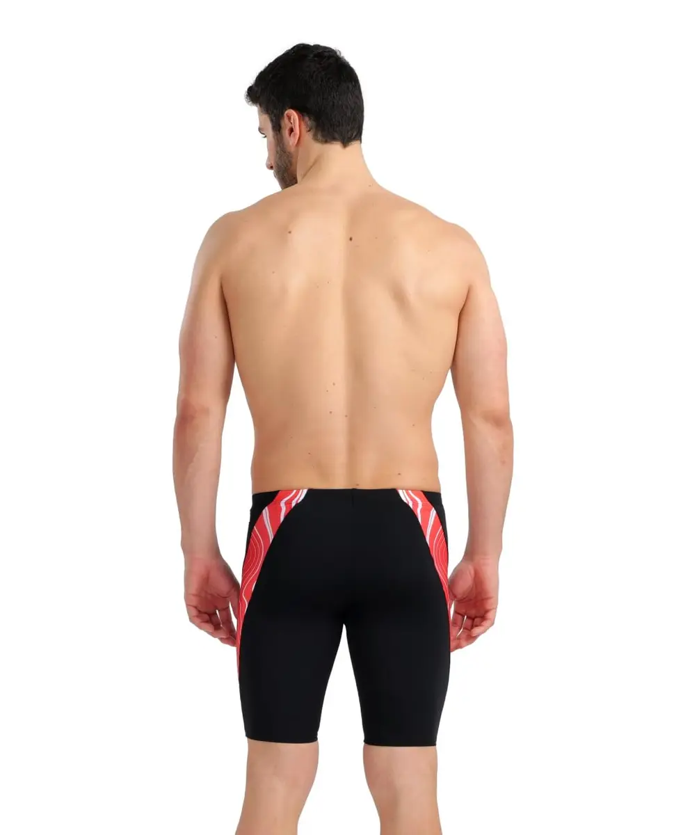 ARENA Performance Men's Marbled Swim Jammer MaxLife Athletic Practice Knee-Length Swimsuit Short, US Size 40 - view 2