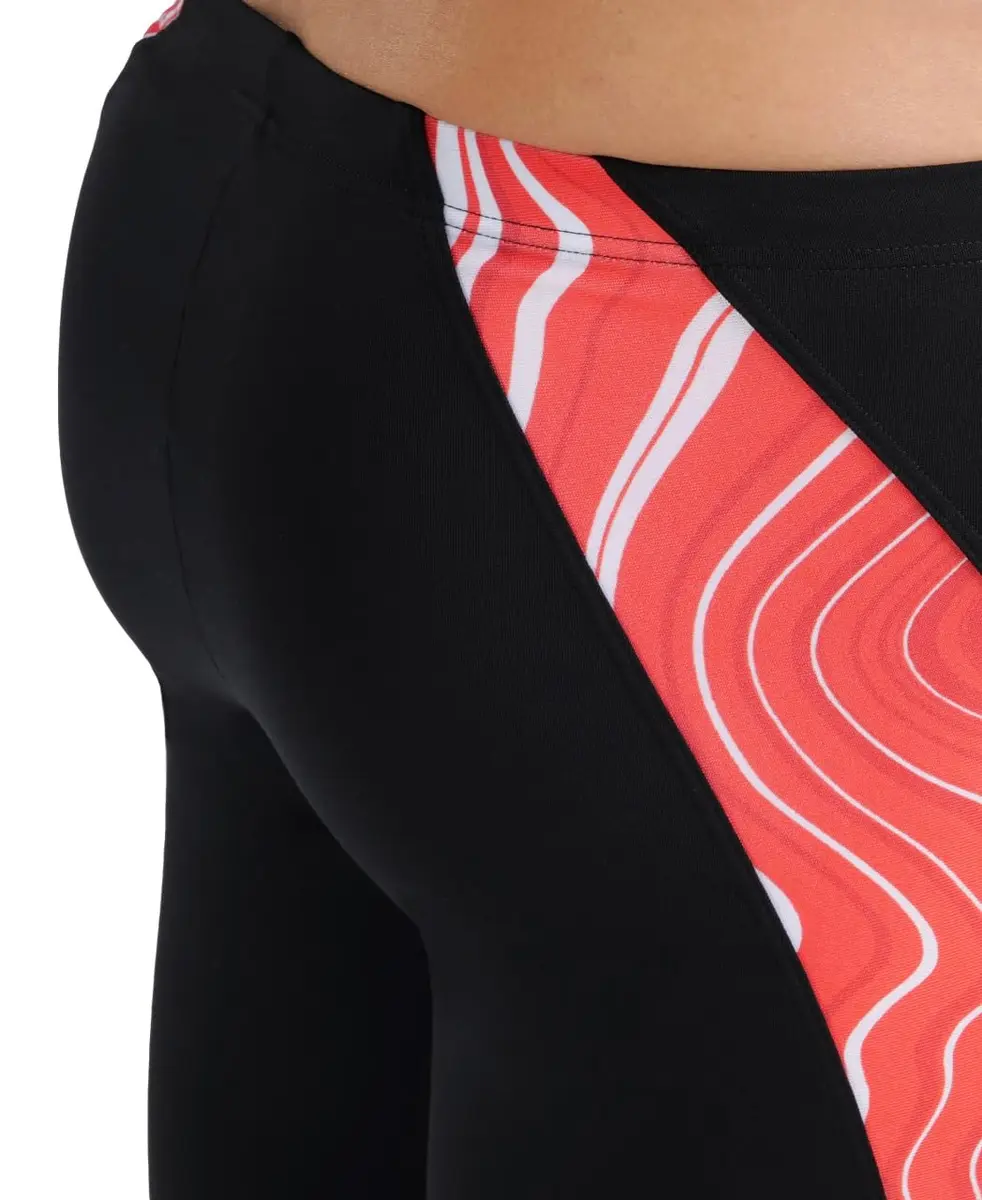 ARENA Performance Men's Marbled Swim Jammer MaxLife Athletic Practice Knee-Length Swimsuit Short, US Size 40 - view 4