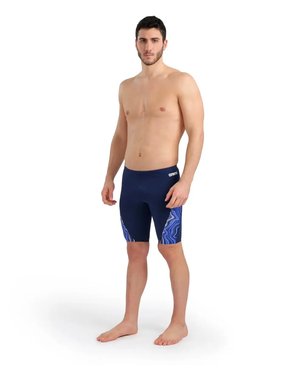 ARENA Performance Men's Marbled Swim Jammer MaxLife Eco 17.7in | Chlorine-Resistant Athletic Swimwear - view 6