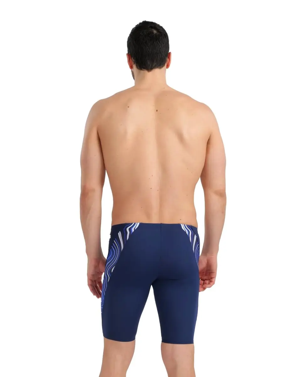 ARENA Performance Men's Marbled Swim Jammer MaxLife Eco 17.7in | Chlorine-Resistant Athletic Swimwear - view 2