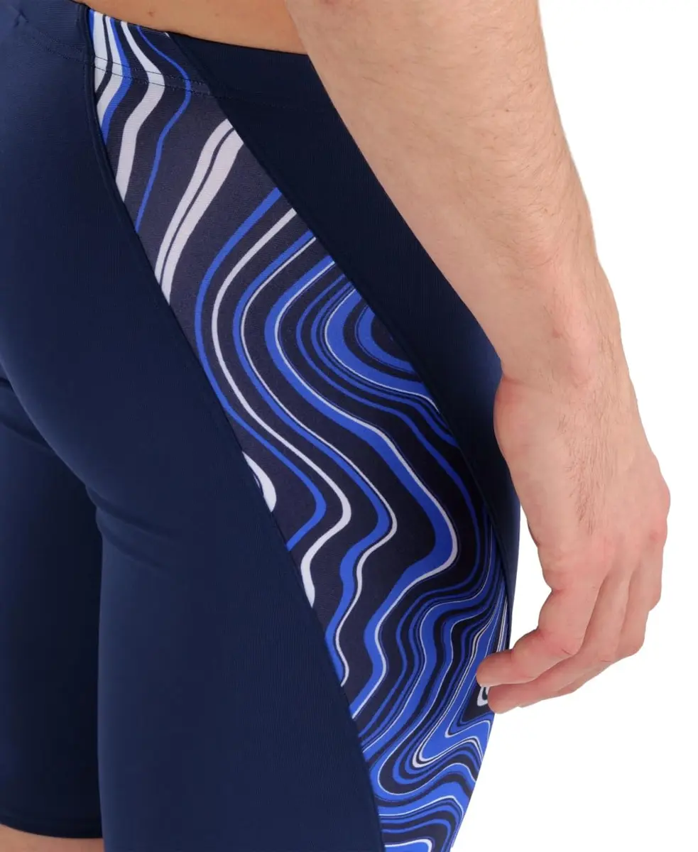 ARENA Performance Men's Marbled Swim Jammer MaxLife Eco 17.7in | Chlorine-Resistant Athletic Swimwear - view 4