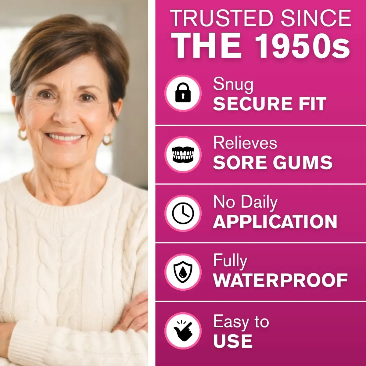 Cushion Grip Thermoplastic Denture Adhesive 2 oz (56.7 g) | Refits & Tightens Dentures for 4-Day Hold - view 3