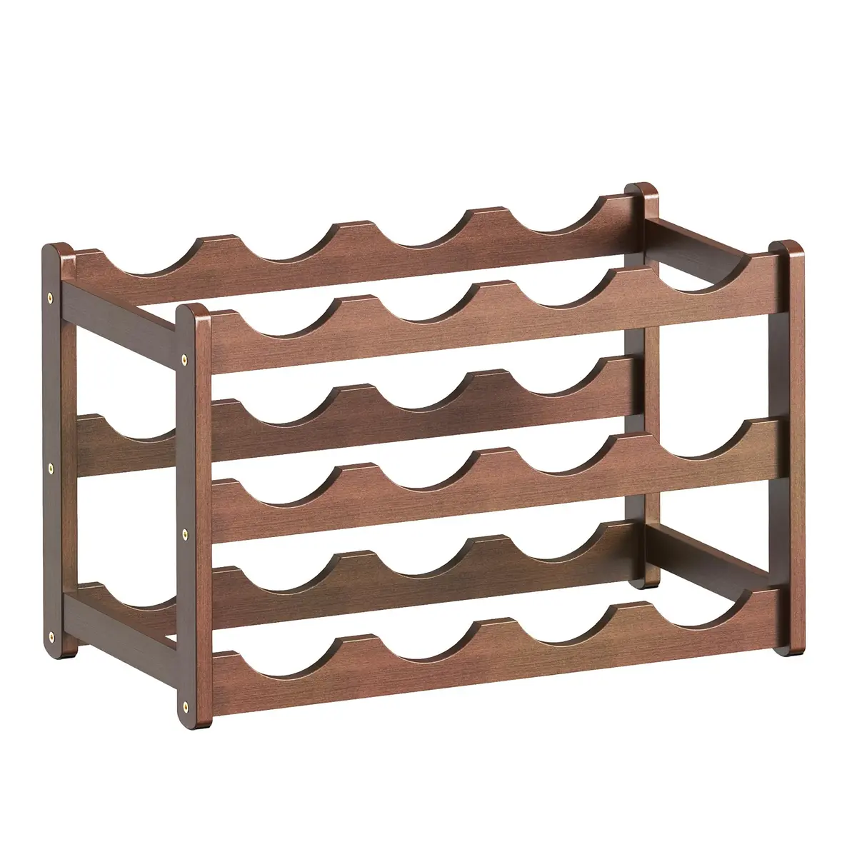 CAMOAT Bamboo Wine Rack Countertop & Floor Storage | 12 Bottle Capacity, Durable & Stylish - view 8