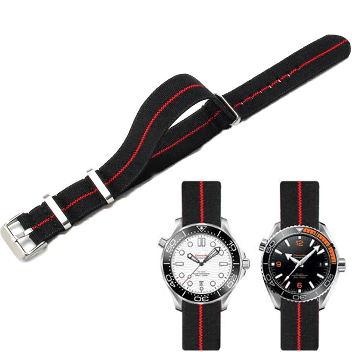 Niziruoup Nylon Elastic Watch Strap Military Parachute Style 20mm | Waterproof, Breathable & Durable - main product image