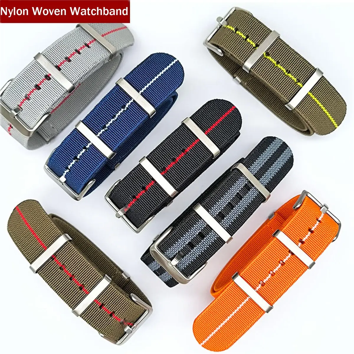 Niziruoup Nylon Elastic Watch Strap Military Parachute Style 20mm | Waterproof, Breathable & Durable - view 5