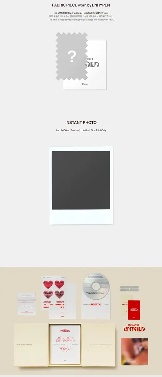 ENHYPEN ROMANCE : UNTOLD 2nd Full Album Standard CONCESSIO Ver. | 92-Page Photobook & CD Set - view 7