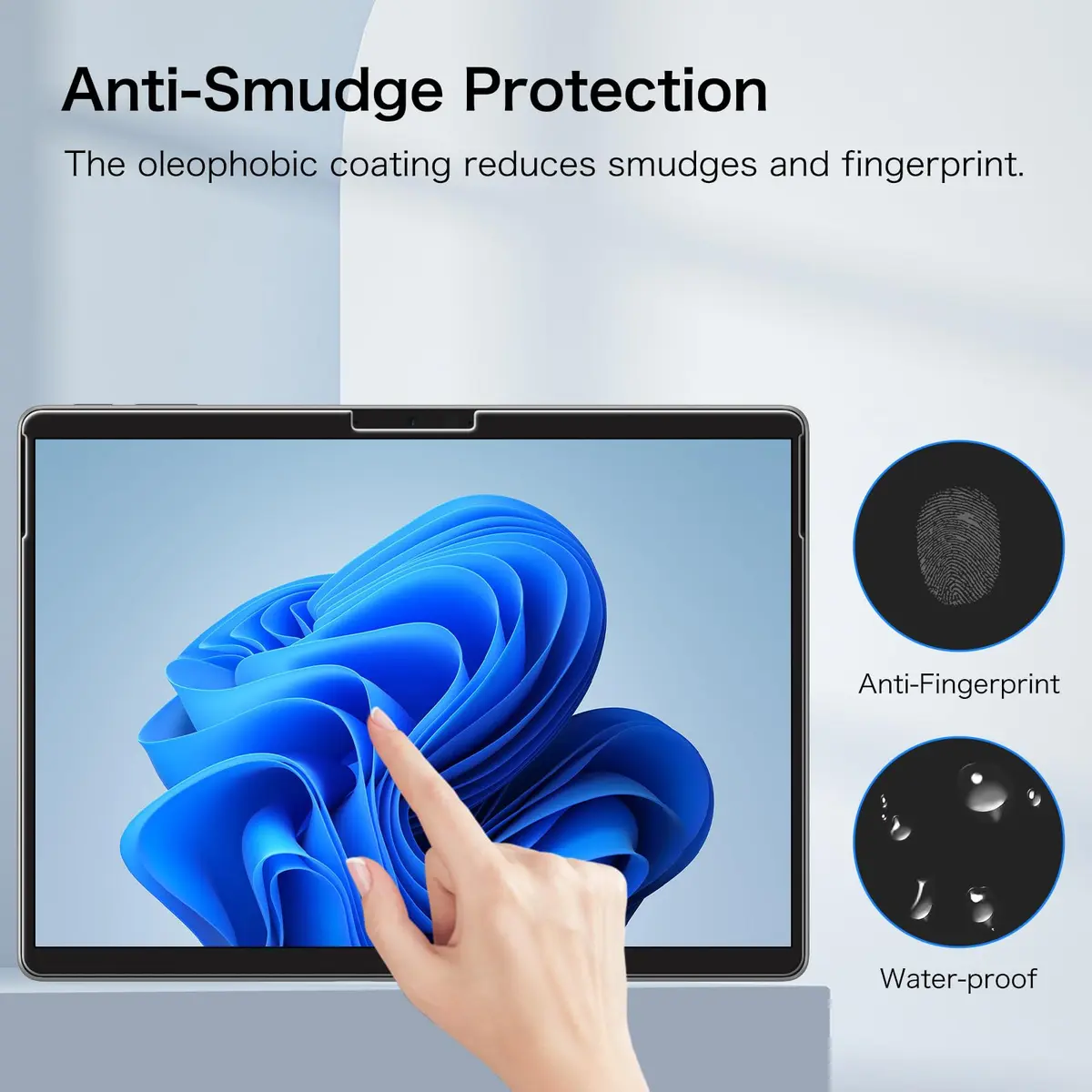 FINTIE 2 Pack Screen Protector for 13 Inch Surface Pro 12th/11/10/9/8/X | 9H Tempered Glass, HD Clear, Oleophobic Coating - view 5