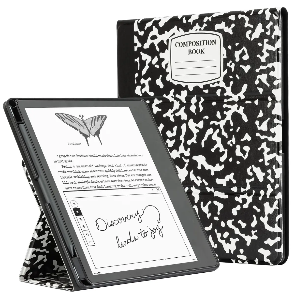 CoBak Stand Case for Kindle Scribe 10.2 Inch (25.9 cm) | Premium Folio Leather Cover with Pen Holder, Auto Sleep/Wake - main product image